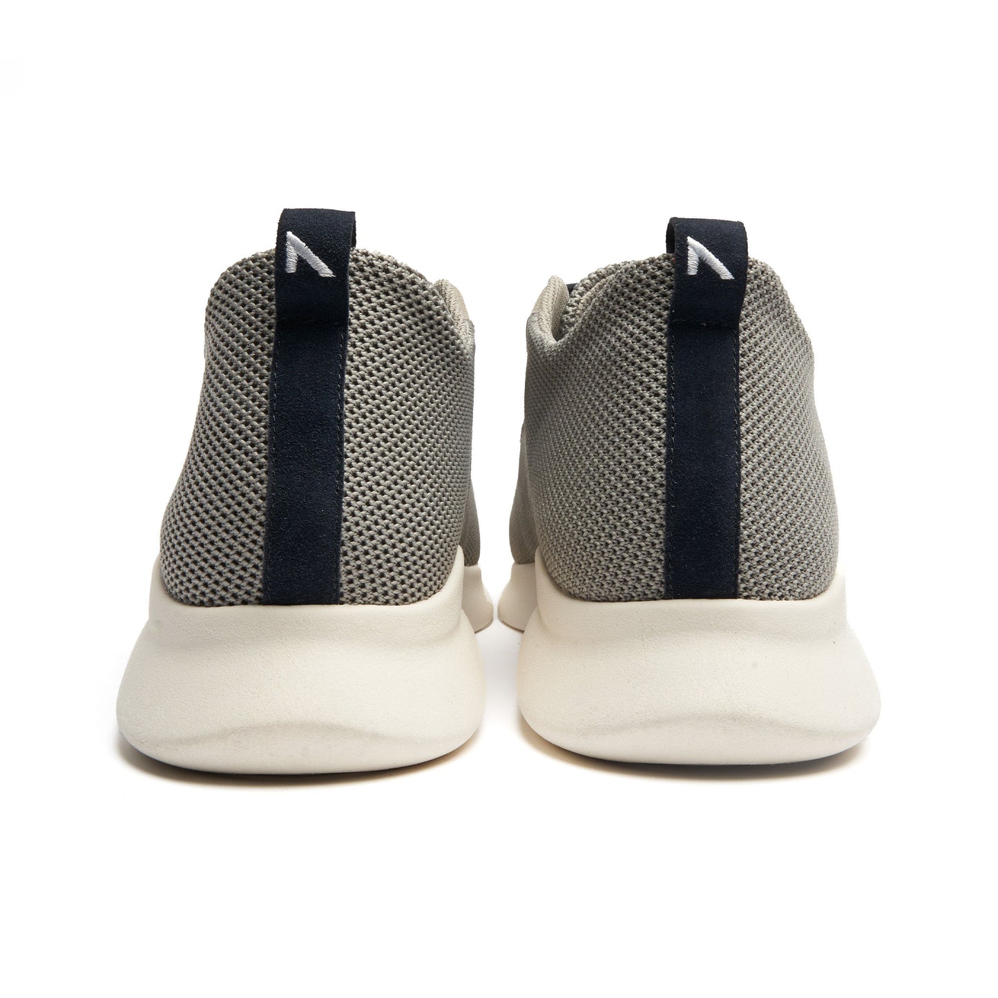 Blades Shoe Company Strap-On Shoe, Velcro Shoe: Grey Navy Back View