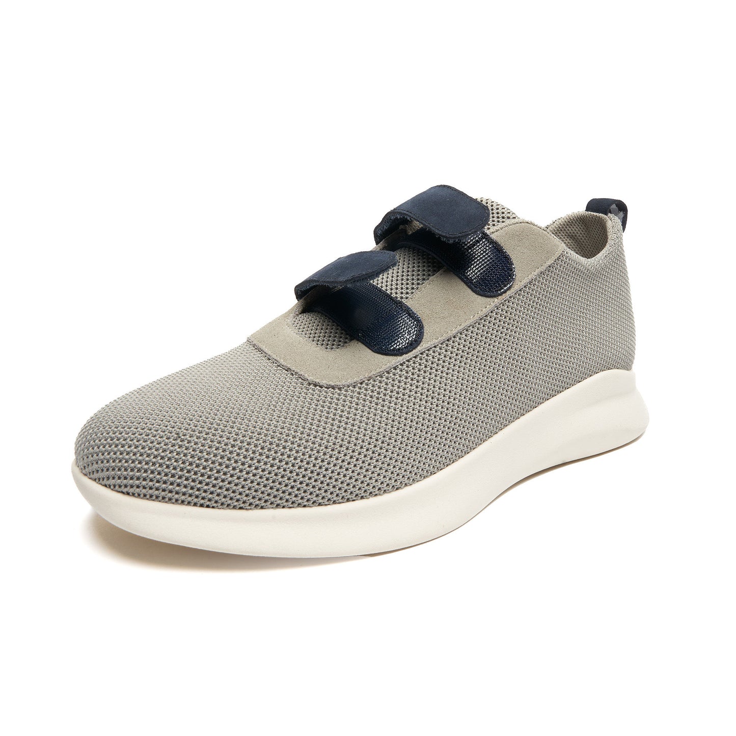 Blades Shoe Company Strap-On Shoe, Velcro Shoe: Grey Navy Strap View