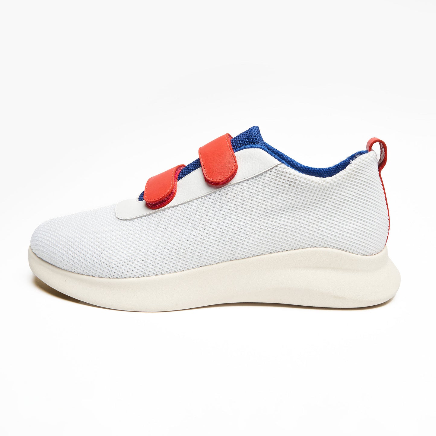 Blades Shoe Company Strap-On Shoe, Velcro Shoe: Red White Blue Side View