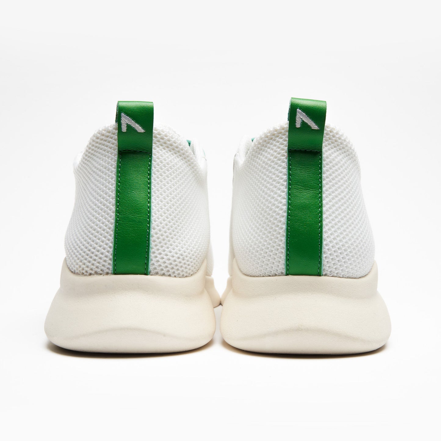 Blades Shoe Company Strap-On Shoe, Velcro Shoe: White Green Back View